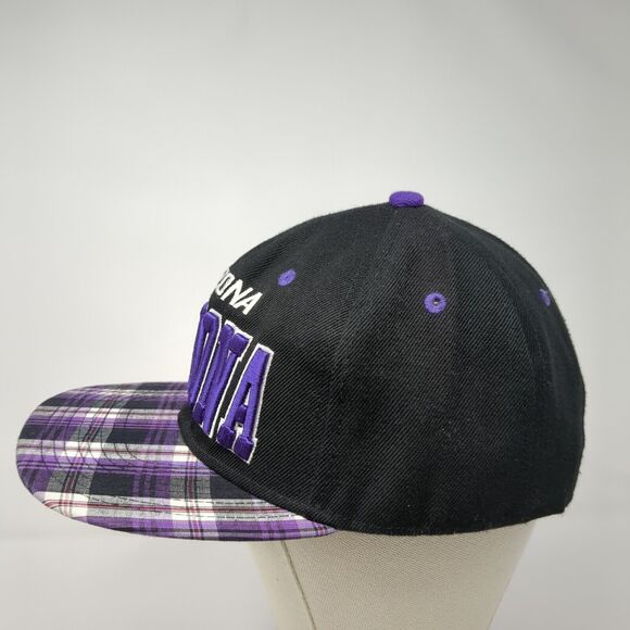 Arizona Snapback Hat Multicolor One Size Adjustable Embroidered Plaid Headline - Picture 3 of 8